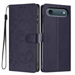 Tree Cat Embossed Flip Vegan Leather Phone Case, For iPhone Air, For iPhone 16 Pro Max, For iPhone 16 Pro, For iPhone 16 Plus, For iPhone 16, For iPhone 15 Pro Max