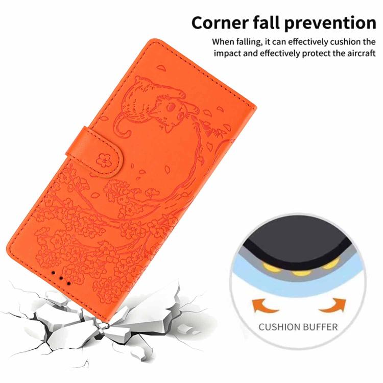Tree Cat Embossed Flip Vegan Leather Phone Case, For iPhone 14 Pro Max, For iPhone 13 Pro Max, For iPhone 13 Pro, For iPhone 13, For iPhone 12 Pro Max, For iPhone 12 / 12 Pro