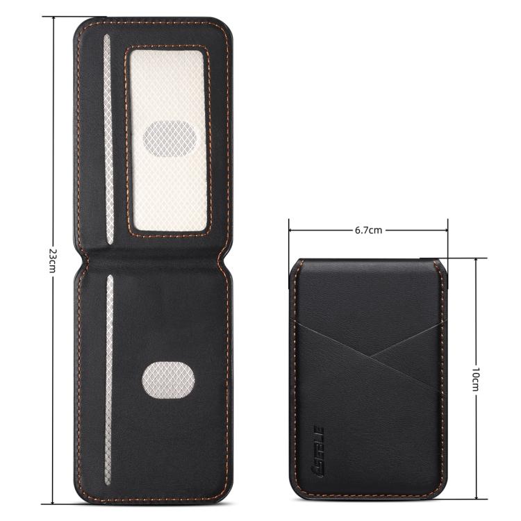 ESEBLE S2 Faux Leather Texture Magnetic RFID Mobile Phone Card Slots Holder