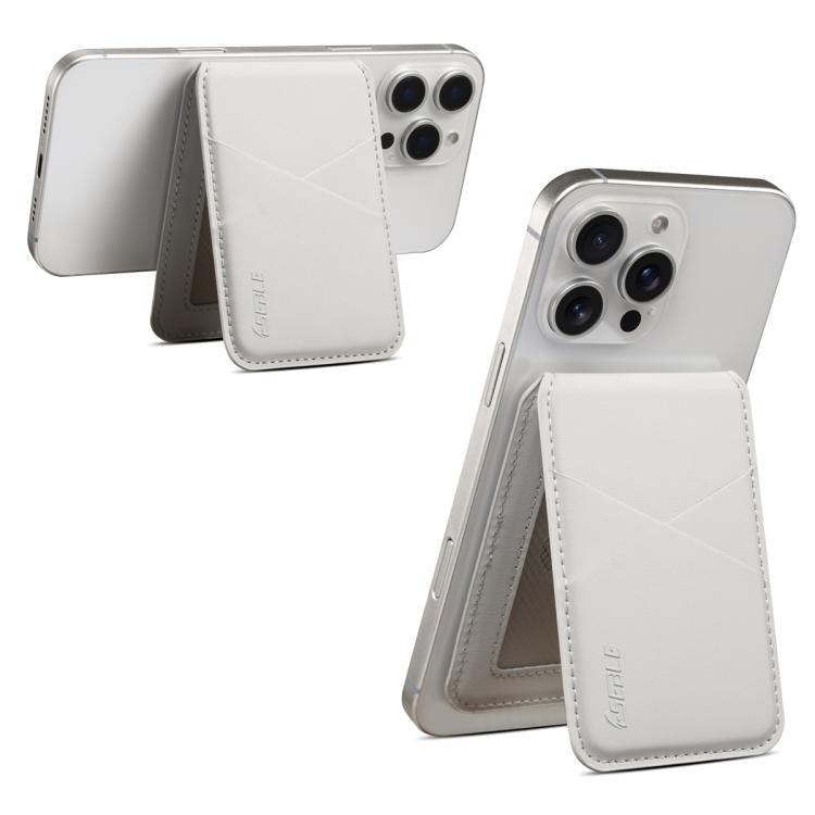 ESEBLE S2 Faux Leather Texture Magnetic RFID Mobile Phone Card Slots Holder
