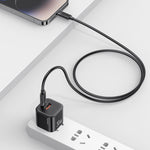 USAMS SJ781 U94 USB-C / Type-C to 8 Pin PD30W Fast Charging Data Cable, 1m