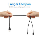 xDfind 2 in 1 USB to Type-C Charger Cable, Length: 1.2m, Charger Cable