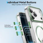 Kemeng Clear PC Magnetic Phone Case, For iPhone 18 Pro / 17 Pro, For iPhone 18 Pro Max / 17 Pro Max