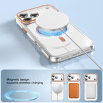 Kemeng Clear PC Magnetic Phone Case, For iPhone 18 Pro / 17 Pro, For iPhone 18 Pro Max / 17 Pro Max