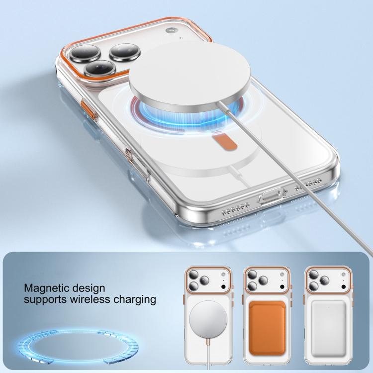 Kemeng Clear PC Magnetic Phone Case, For iPhone 18 Pro / 17 Pro, For iPhone 18 Pro Max / 17 Pro Max