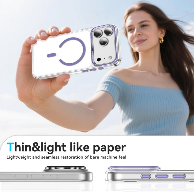 Kemeng Clear PC Magnetic Phone Case, For iPhone 18 Pro / 17 Pro, For iPhone 18 Pro Max / 17 Pro Max