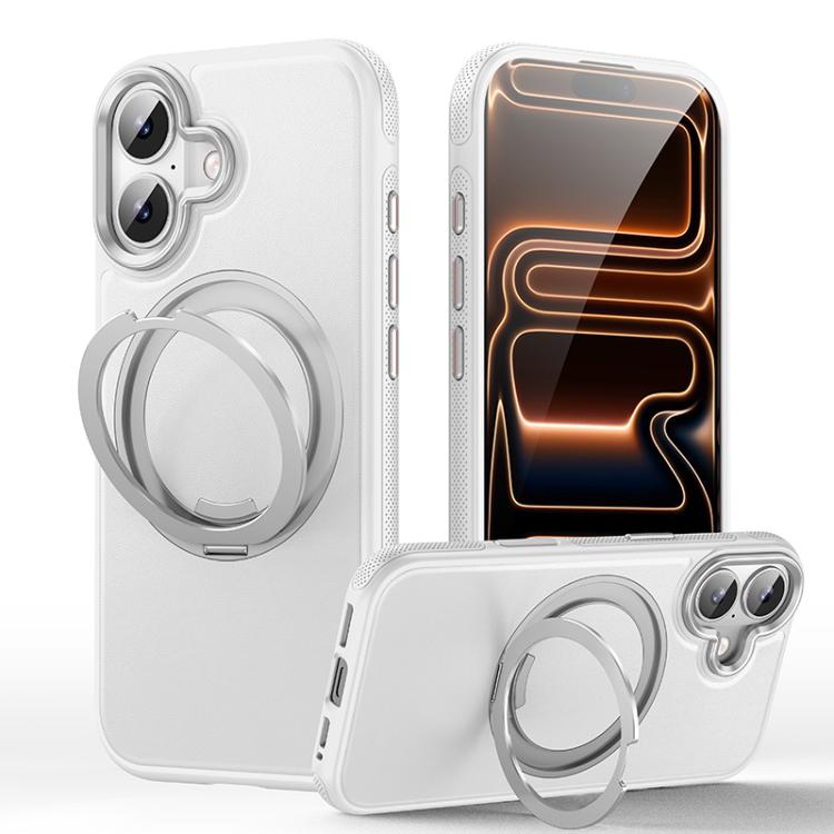 Leather Texture 360 Degrees Rotating Magnetic Holder Phone Case, For iPhone 17 Pro Max, For iPhone 17 Pro, For iPhone 17, For iPhone Air, For iPhone 16 Pro Max, For iPhone 16 Pro, For iPhone 16 Plus, For iPhone 16
