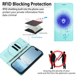 Cute Cats Embossed Magnetic RFID Vegan Leather Phone Case, For iPhone X / XS, For iPhone XR, For iPhone XS Max, For iPhone 8 Plus / 7 Plus