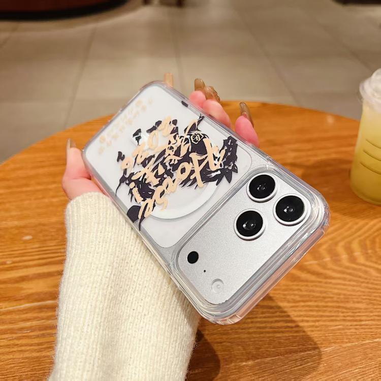 Horse Year Acrylic Magnetic Full Coverage Phone Case with Lanyard, For iPhone 13, For iPhone 12, For iPhone 12 Pro Max, For iPhone 12 Pro