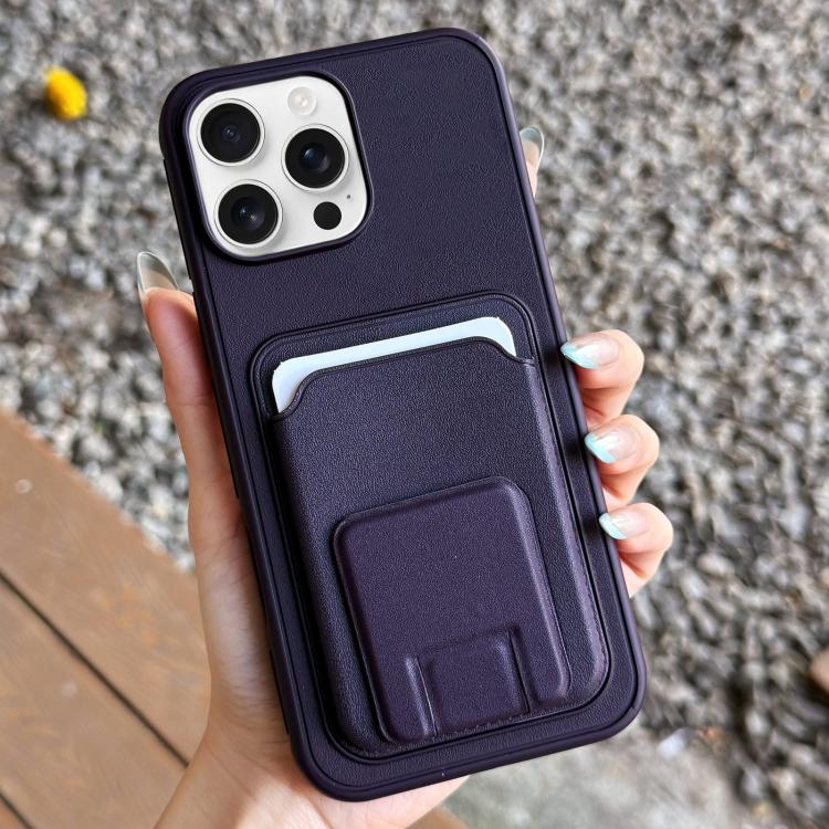 Square Folding Card Bag Holder Phone Case, For iPhone 14 Plus, For iPhone 14, For iPhone 14 Pro, For iPhone 14 Pro Max, For iPhone 13 Pro Max, For iPhone 13 Pro