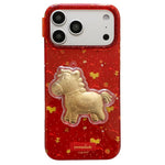 Chinese New Year Traditional Auspicious Motifs PC + TPU Phone Case, For iPhone 17 Pro Max, For iPhone 17 Pro