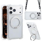 XDcase Pivot Stand Four-Corner Hole Magnetic Phone Case, Lanyard Not Included, For iPhone 17 Pro Max, For iPhone 17 Pro
