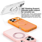 Skin-friendly Anti-Stain Rotating Holder Magnetic Armor Phone Case, For iPhone 17 Pro Max, For iPhone 17 Pro