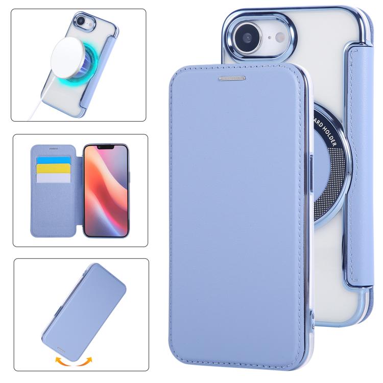 Ultra-thin Magnetic Plating Vegan Leather Phone Case, For iPhone 17 Pro Max, For iPhone 17 Pro, For iPhone 17, For iPhone Air, For iPhone 16e, For iPhone 16 Pro Max