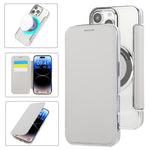 Ultra-thin Magnetic Plating Vegan Leather Phone Case, For iPhone 17 Pro Max, For iPhone 17 Pro, For iPhone 17, For iPhone Air, For iPhone 16e, For iPhone 16 Pro Max
