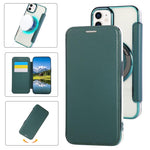 Ultra-thin Magnetic Plating Vegan Leather Phone Case, For iPhone 12 / 12 Pro, For iPhone 12 Pro Max