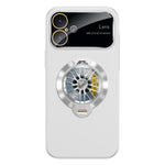Glaze PC Camera Window Gyro Kickstand Magnetic Phone Case, For iPhone 16 Plus, For iPhone 16, For iPhone 15 Pro Max, For iPhone 15 Pro, For iPhone 15 Plus, For iPhone 15