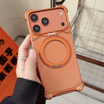 Jaguar Original Color Frameless 360 Rotation Holder Magnetic Phone Case, For iPhone 17 Pro Max, For iPhone 17 Pro
