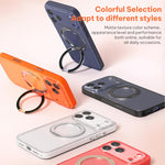 Vegan Leather Magnetic Phone Case with 360 Degrees Rotating Stand, For iPhone 17 Pro Max, For iPhone 17 Pro, For iPhone 17