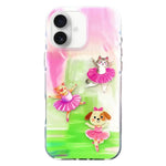 Rounded Edge IMD Pattern TPU Phone Case, For iPhone 16 Pro Max, For iPhone 16 Pro, For iPhone 16