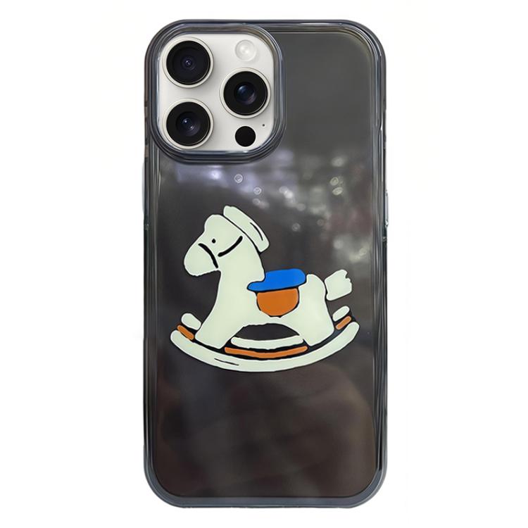 Rounded Edge IMD Pattern TPU Phone Case, For iPhone 15 Pro Max, For iPhone 15 Pro, For iPhone 15