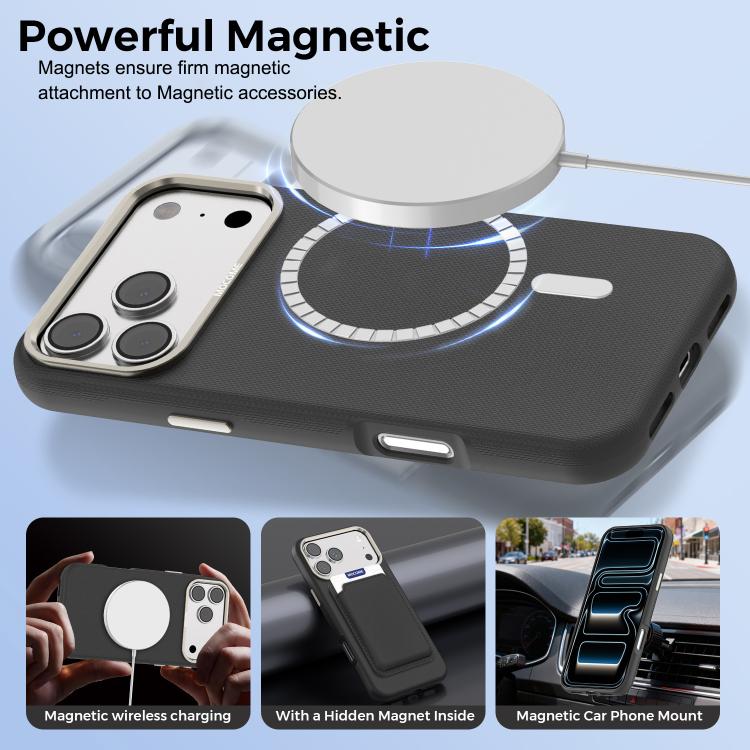 Mocome Plain Magnetic Shockproof Phone Case, For iPhone 18 Pro / 17 Pro, For iPhone 18 Pro Max / 17 Pro Max