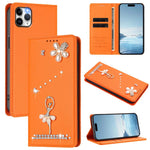 Ballet Girl Diamond Studded RFID Vegan Leather Phone Case, For iPhone 13 Pro, For iPhone 12 / 12 Pro, For iPhone 12 Pro Max, For iPhone 11 Pro Max, For iPhone 11, For iPhone 11 Pro