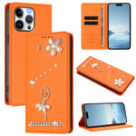 Ballet Girl Diamond Studded RFID Vegan Leather Phone Case, For iPhone 16 Pro, For iPhone 16 Plus, For iPhone 16, For iPhone 15 Pro Max, For iPhone 15 Pro, For iPhone 15 Plus