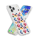 Transparent Crystal Red Heart Pattern Phone Case, For iPhone 18 Pro / 17 Pro, For iPhone 18 Pro Max / 17 Pro Max
