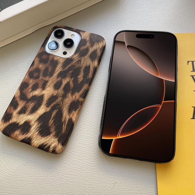 Leopard Print Leather-Textured PU Phone Case, For iPhone 13 Pro, For iPhone 13, For iPhone 12, For iPhone 12 Pro Max, For iPhone 12 Pro, For iPhone 11 Pro Max, For iPhone 11, For iPhone 11 Pro