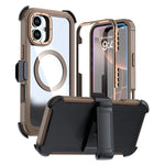 Acrylic Full Coverage Magnetic Phone Case with Back Clip, For iPhone 16 Plus, For iPhone 16, For iPhone 15 Pro Max, For iPhone 15 Pro, For iPhone 15 Plus / 14 Plus, For iPhone 15