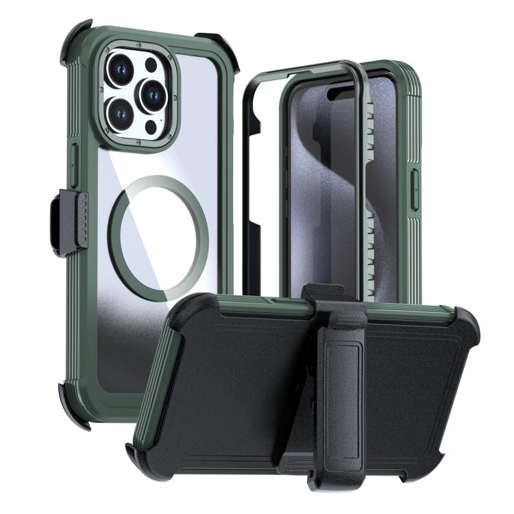 Acrylic Full Coverage Magnetic Phone Case with Back Clip, For iPhone 16 Plus, For iPhone 16, For iPhone 15 Pro Max, For iPhone 15 Pro, For iPhone 15 Plus / 14 Plus, For iPhone 15