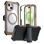 Acrylic Full Coverage Magnetic Phone Case with Back Clip, For iPhone 14 / 13, For iPhone 14 Pro, For iPhone 14 Pro Max, For iPhone 13 Pro Max, For iPhone 13 Pro, For iPhone 12 / 12 Pro