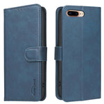 Solid Color Calfskin Texture RFID Vegan Leather Phone Case, For iPhone XS Max, For iPhone 6 Plus/7 Plus/8 Plus, For iPhone 6 / 7 / 8