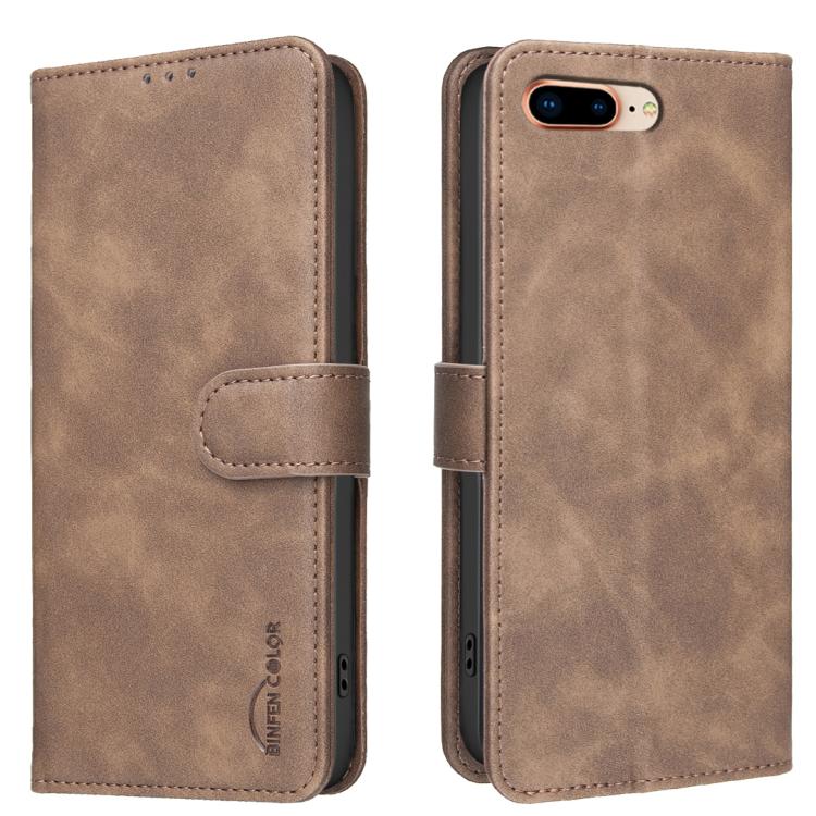 Solid Color Calfskin Texture RFID Vegan Leather Phone Case, For iPhone XS Max, For iPhone 6 Plus/7 Plus/8 Plus, For iPhone 6 / 7 / 8