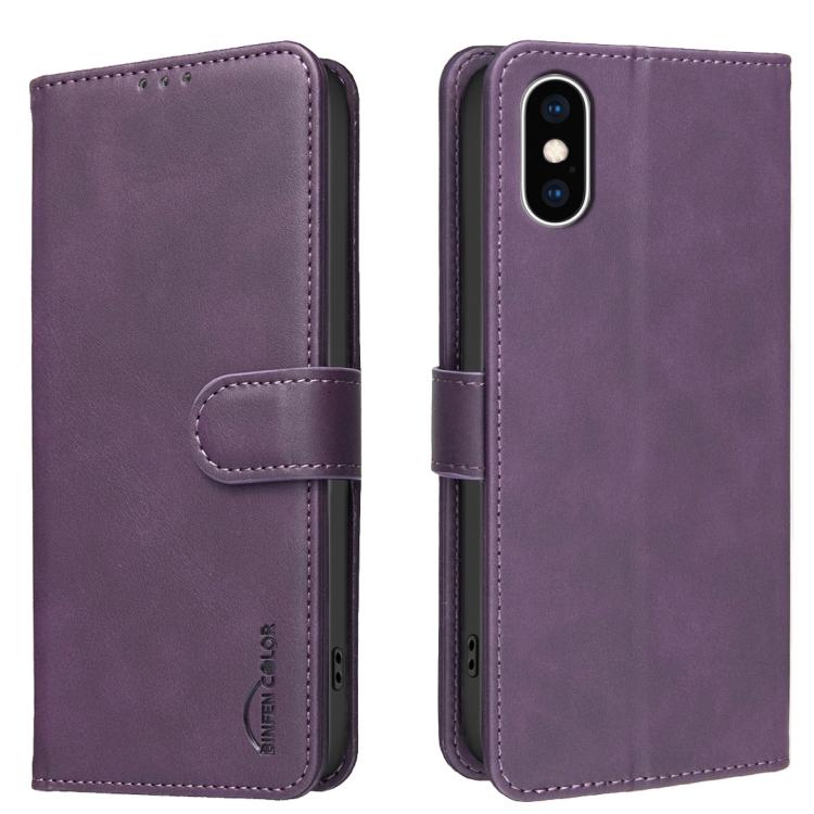 Solid Color Calfskin Texture RFID Vegan Leather Phone Case, For iPhone XS Max, For iPhone 6 Plus/7 Plus/8 Plus, For iPhone 6 / 7 / 8
