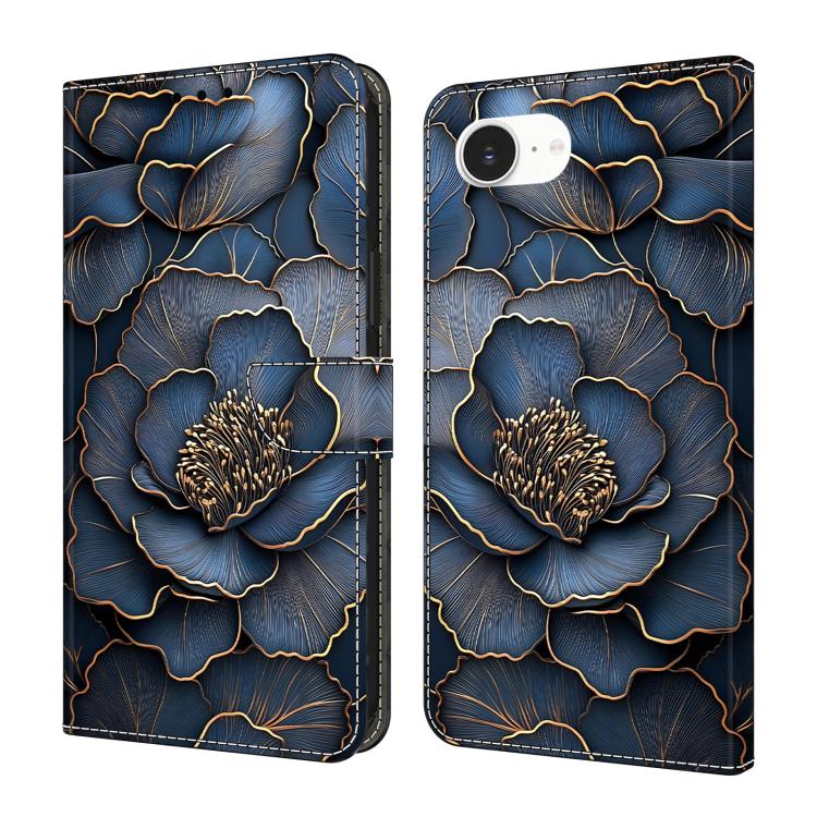 Crystal-Like Painted Vegan Leather Phone Case, For iPhone 17e / 16e, For iPhone 17 Pro Max, For iPhone 17 Pro, For iPhone 17
