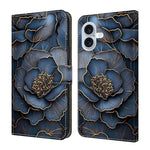 Crystal-Like Painted Vegan Leather Phone Case, For iPhone 17e / 16e, For iPhone 17 Pro Max, For iPhone 17 Pro, For iPhone 17