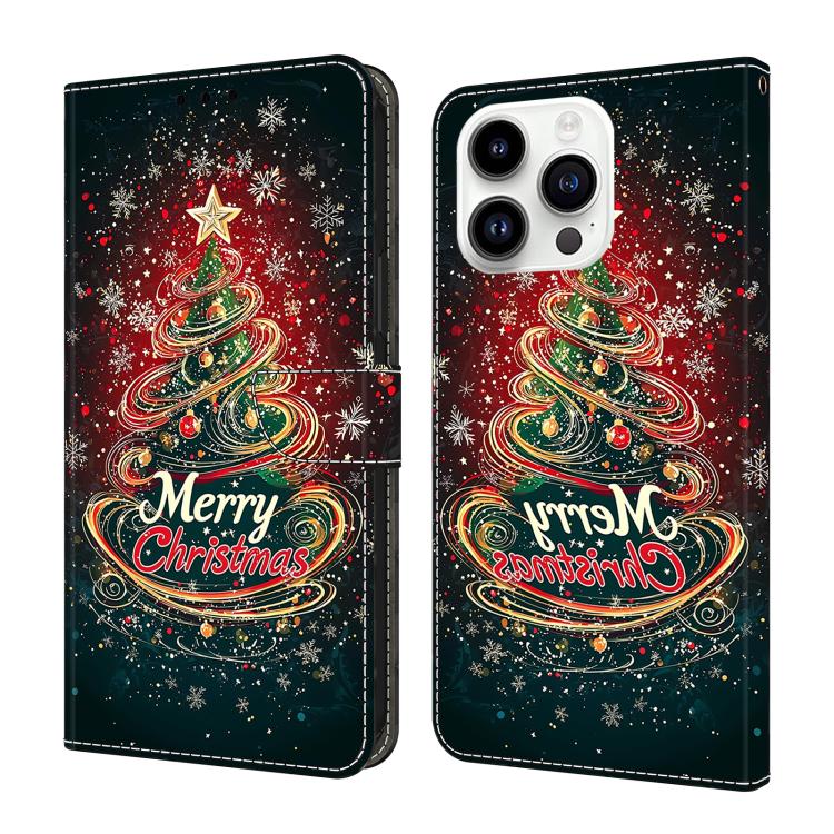 Crystal-Like Painted Vegan Leather Phone Case, For iPhone 15 Pro Max, For iPhone 15 Pro, For iPhone 14 / 13, For iPhone 14 Pro