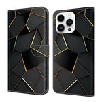 Crystal-Like Painted Vegan Leather Phone Case, For iPhone 15 Pro Max, For iPhone 15 Pro, For iPhone 14 / 13, For iPhone 14 Pro