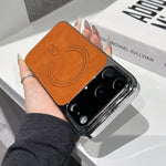 Fine Hole Lambskin Magnetic Phone Case, For iPhone 17 Pro Max, For iPhone 17 Pro