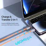 DUX DUCIS LCBA Series 27W Type-C to 8 Pin Lanyard Fast Charging Data Cable, Length: 30cm, Type-C to 8 Pin
