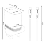 Yesido YC151 PD20W Type-C Charger Set with 1m Type-C to Type-C Data Cable, YC151