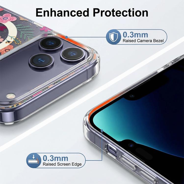 IMD Blue Light Jungle Series Magnetic Phone Case, For iPhone 16, For iPhone 15 Pro Max, For iPhone 15 Pro, For iPhone 15 Plus / 14 Plus, For iPhone 15, For iPhone 14 / 13, For iPhone 14 Pro, For iPhone 14 Pro Max