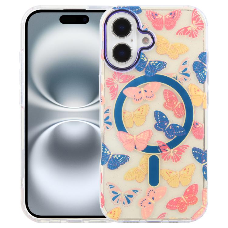 IMD Blue Light Jungle Series Magnetic Phone Case, For iPhone 16, For iPhone 15 Pro Max, For iPhone 15 Pro, For iPhone 15 Plus / 14 Plus, For iPhone 15, For iPhone 14 / 13, For iPhone 14 Pro, For iPhone 14 Pro Max