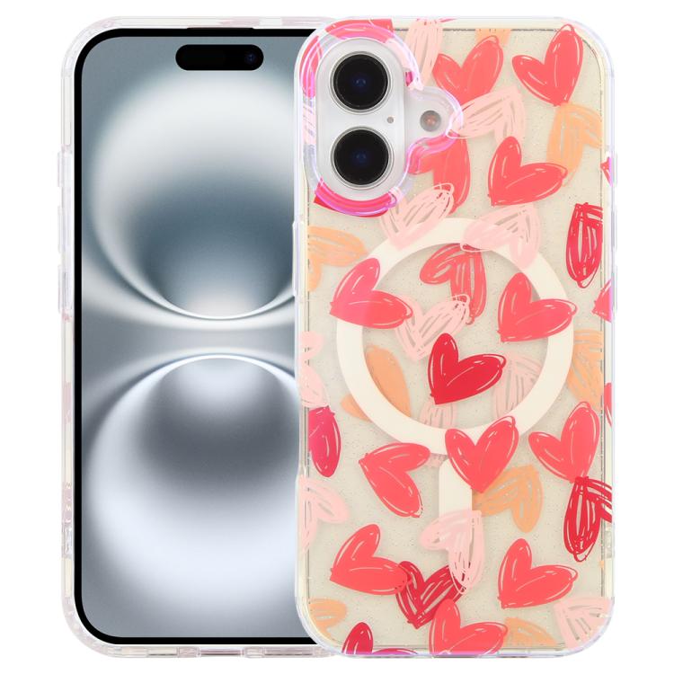 IMD Blue Light Jungle Series Magnetic Phone Case, For iPhone 17e / 16e, For iPhone 17 Pro Max, For iPhone 17 Pro, For iPhone 17, For iPhone Air, For iPhone 16 Pro Max, For iPhone 16 Pro, For iPhone 16 Plus