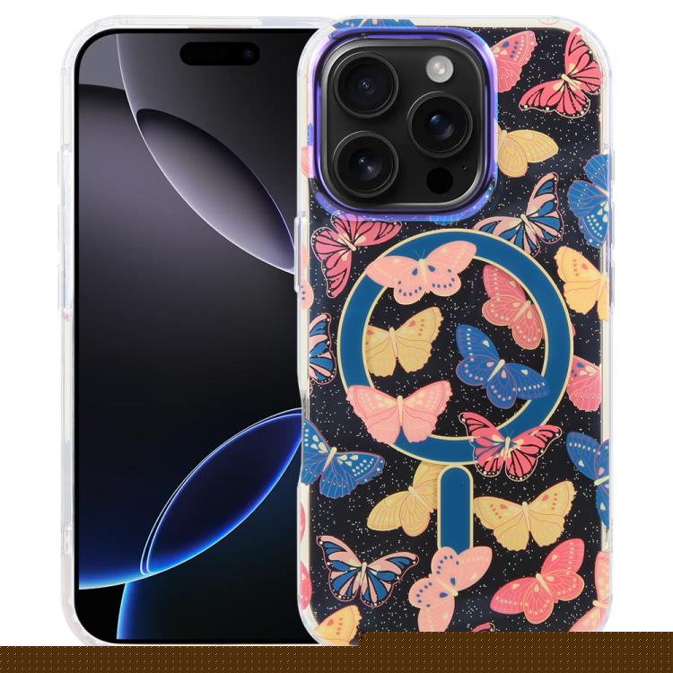 IMD Blue Light Jungle Series Magnetic Phone Case, For iPhone 17e / 16e, For iPhone 17 Pro Max, For iPhone 17 Pro, For iPhone 17, For iPhone Air, For iPhone 16 Pro Max, For iPhone 16 Pro, For iPhone 16 Plus