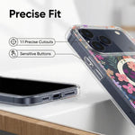 IMD Blue Light Jungle Series Magnetic Phone Case, For iPhone 17e / 16e, For iPhone 17 Pro Max, For iPhone 17 Pro, For iPhone 17, For iPhone Air, For iPhone 16 Pro Max, For iPhone 16 Pro, For iPhone 16 Plus