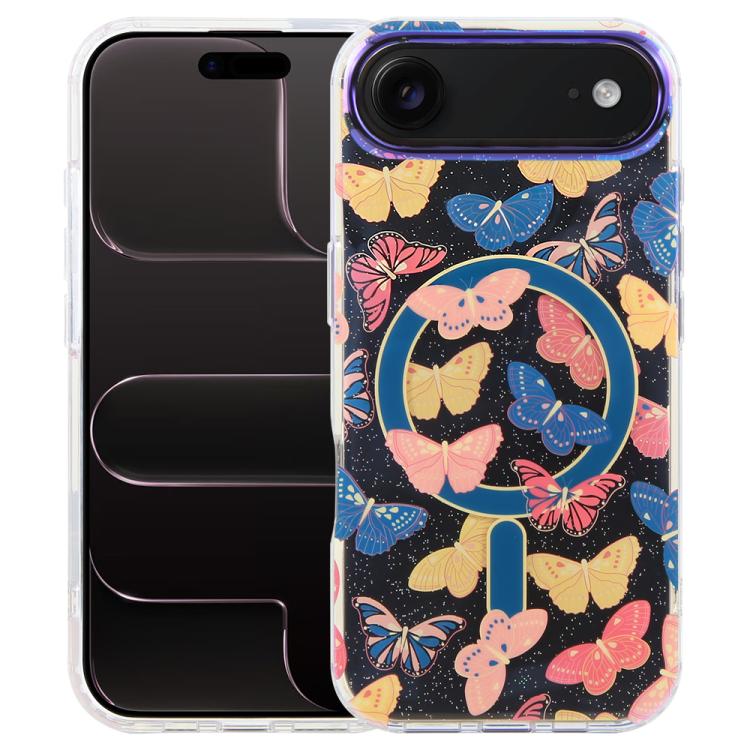 IMD Blue Light Jungle Series Magnetic Phone Case, For iPhone 17e / 16e, For iPhone 17 Pro Max, For iPhone 17 Pro, For iPhone 17, For iPhone Air, For iPhone 16 Pro Max, For iPhone 16 Pro, For iPhone 16 Plus