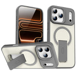 Skin Feel Invisible Kickstand MagSafe Phone Case, For iPhone 16e / 17e, For iPhone 17 Pro Max, For iPhone 17 Pro, For iPhone 17, For iPhone Air